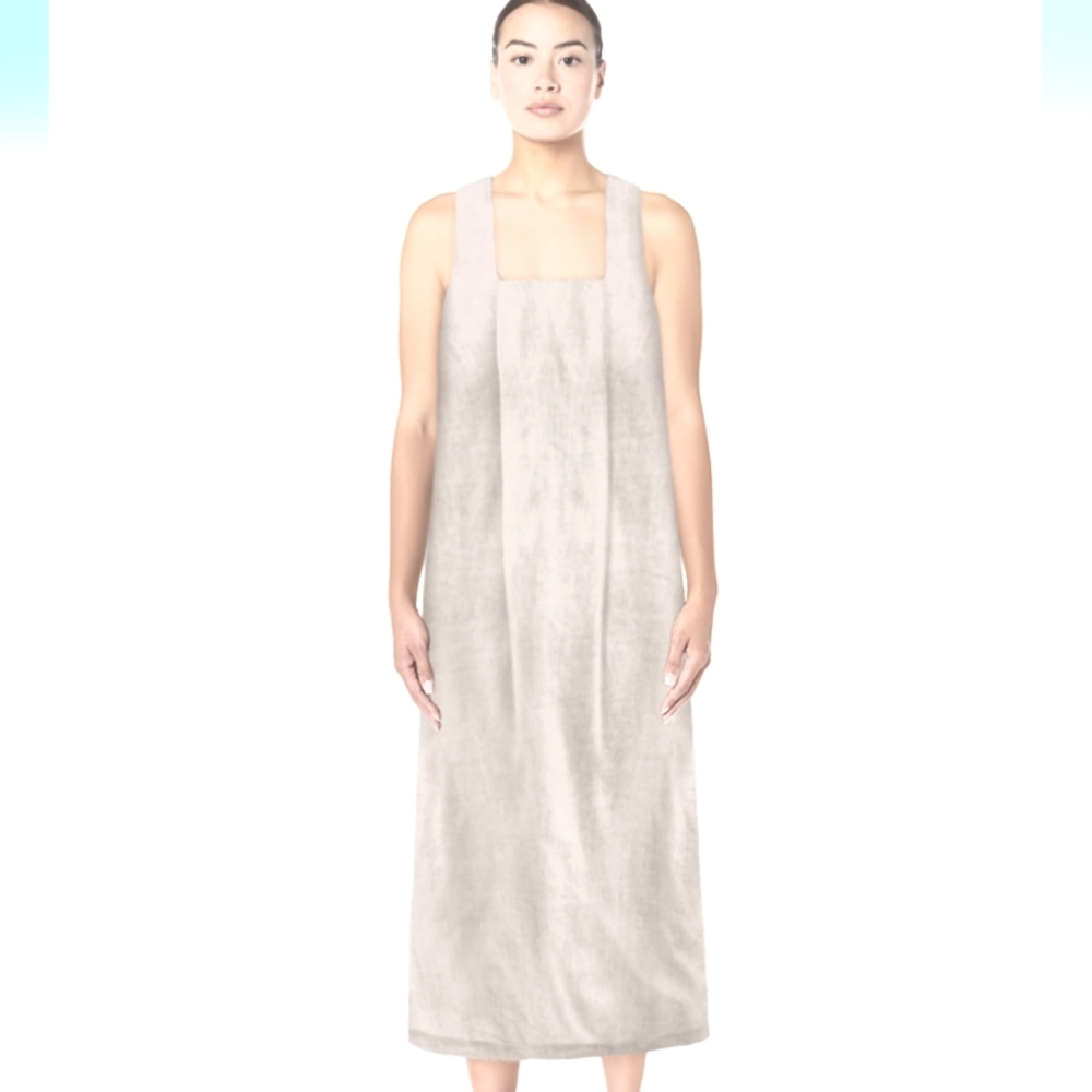 Pazzo Oatmeal cotton square neck Maxi Dress OS